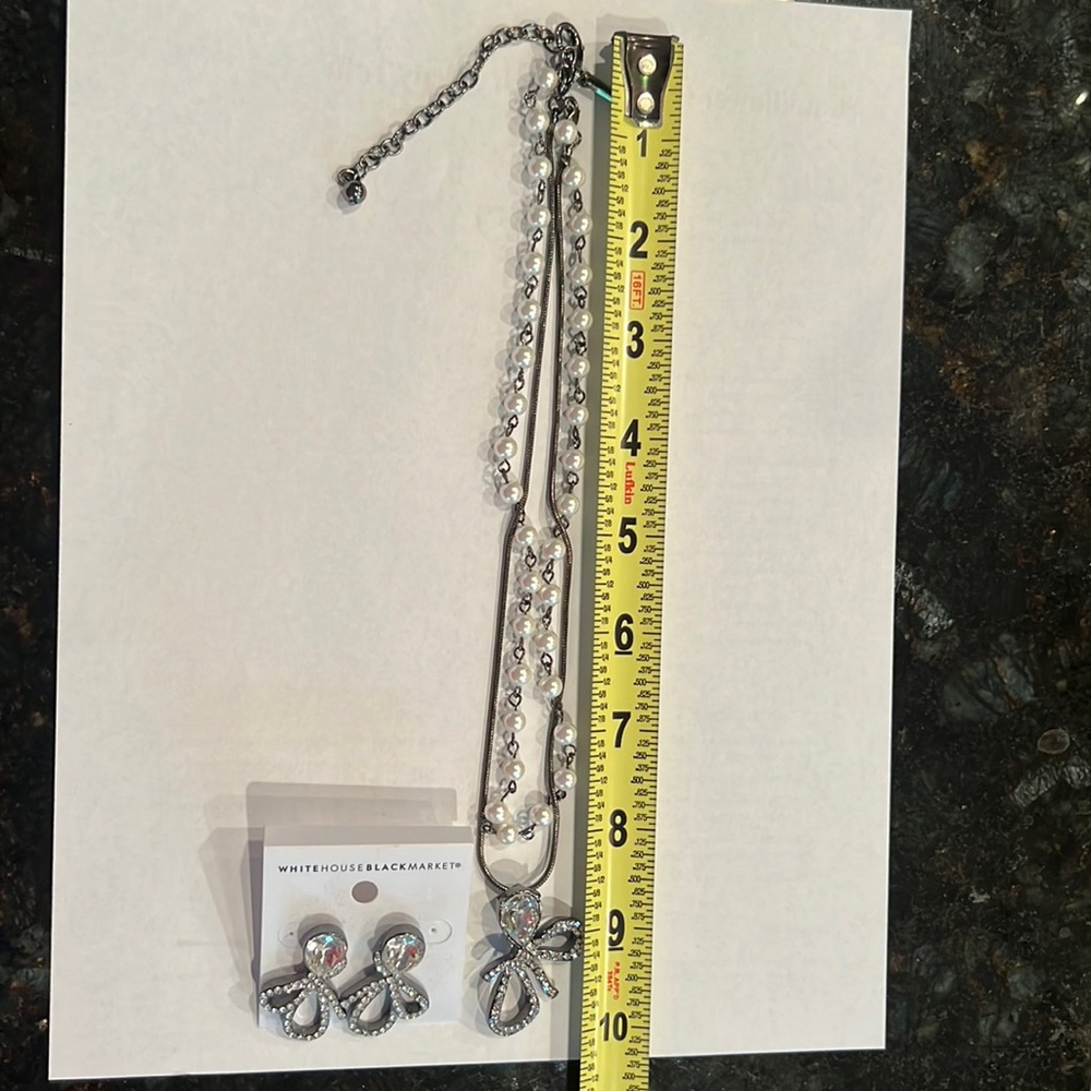 WHBM Matching necklace and earrings